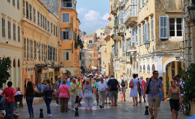Corfu old town street